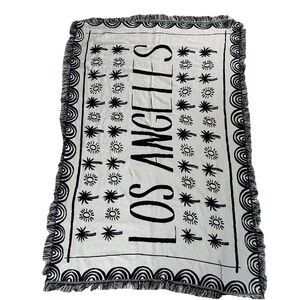 Calhoun and Co x Anthropologie Los Angeles Knit Tapestry Throw Blanket 48x74